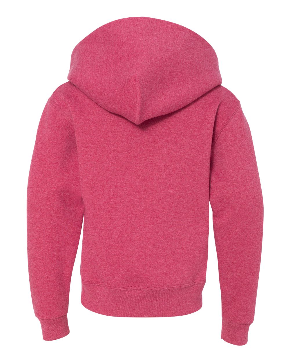 Youth NuBlend® Hooded Sweatshirt - Back - B32035713 - Vintage Heather Red