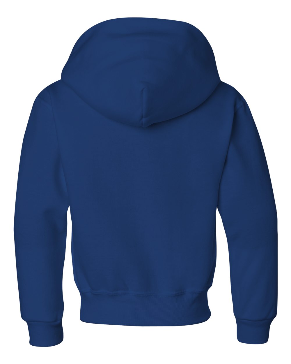 Youth NuBlend® Hooded Sweatshirt - Back - B32035753 - Royal