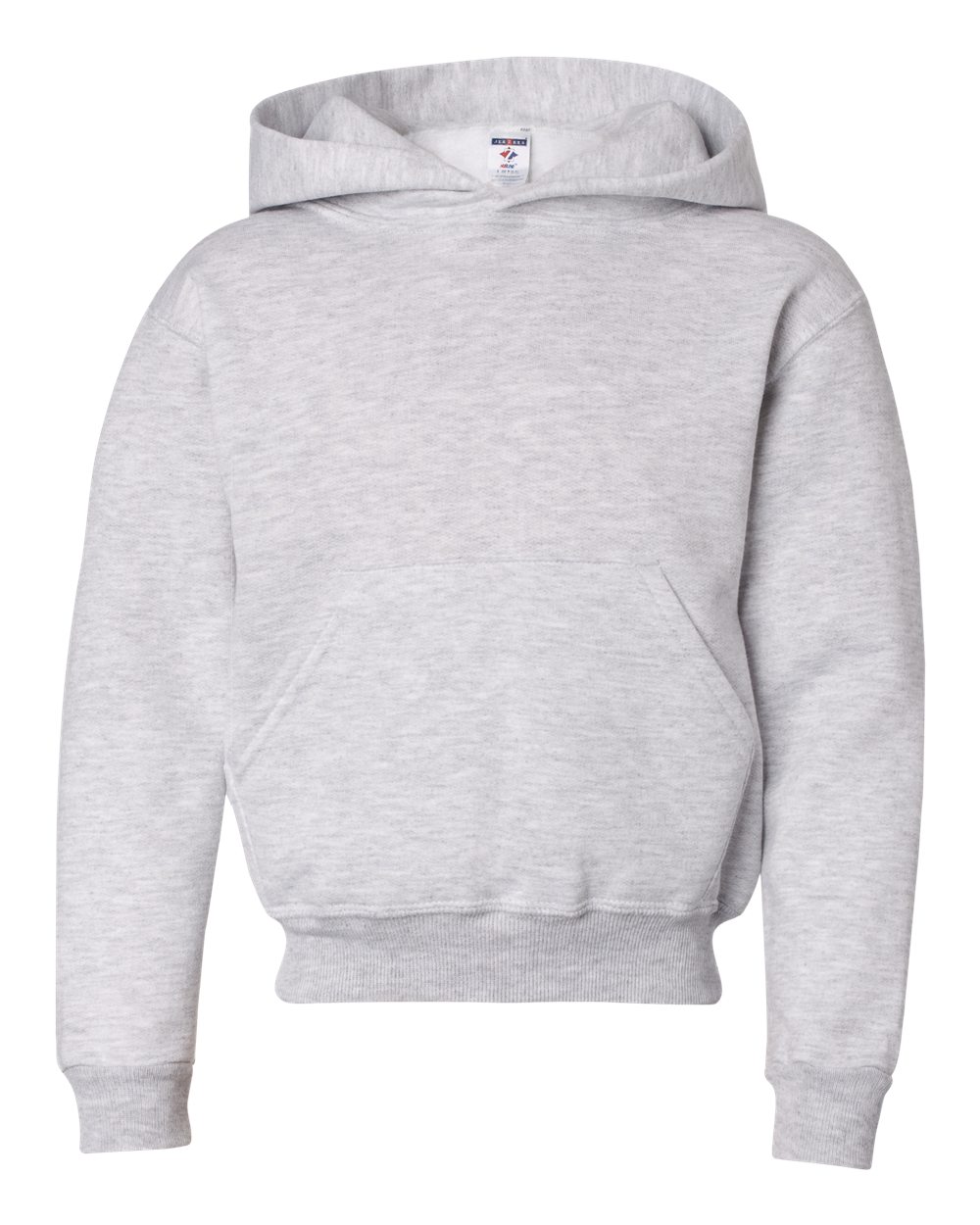 Youth NuBlend® Hooded Sweatshirt - Front - B32035023 - Ash