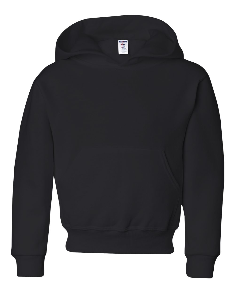 Youth NuBlend® Hooded Sweatshirt - Front - B32035503 - Black