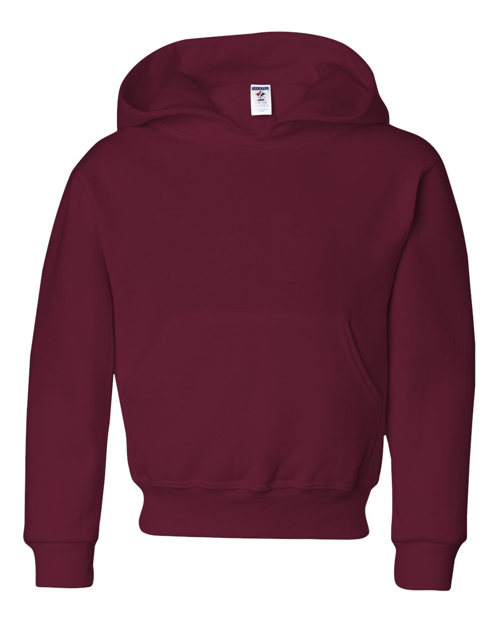 Youth NuBlend® Hooded Sweatshirt - Front - B32035533 - Maroon