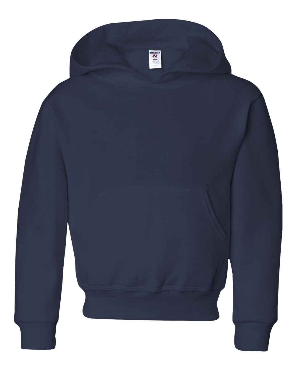 Youth NuBlend® Hooded Sweatshirt - Front - B32035653 - J. Navy