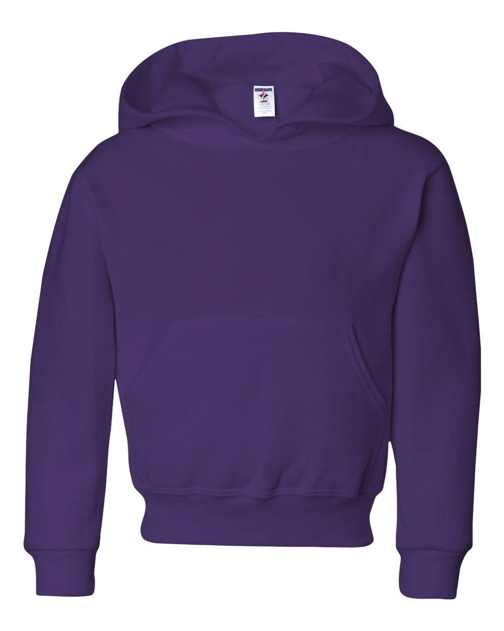 Youth NuBlend® Hooded Sweatshirt - Front - B32035673 - Deep Purple