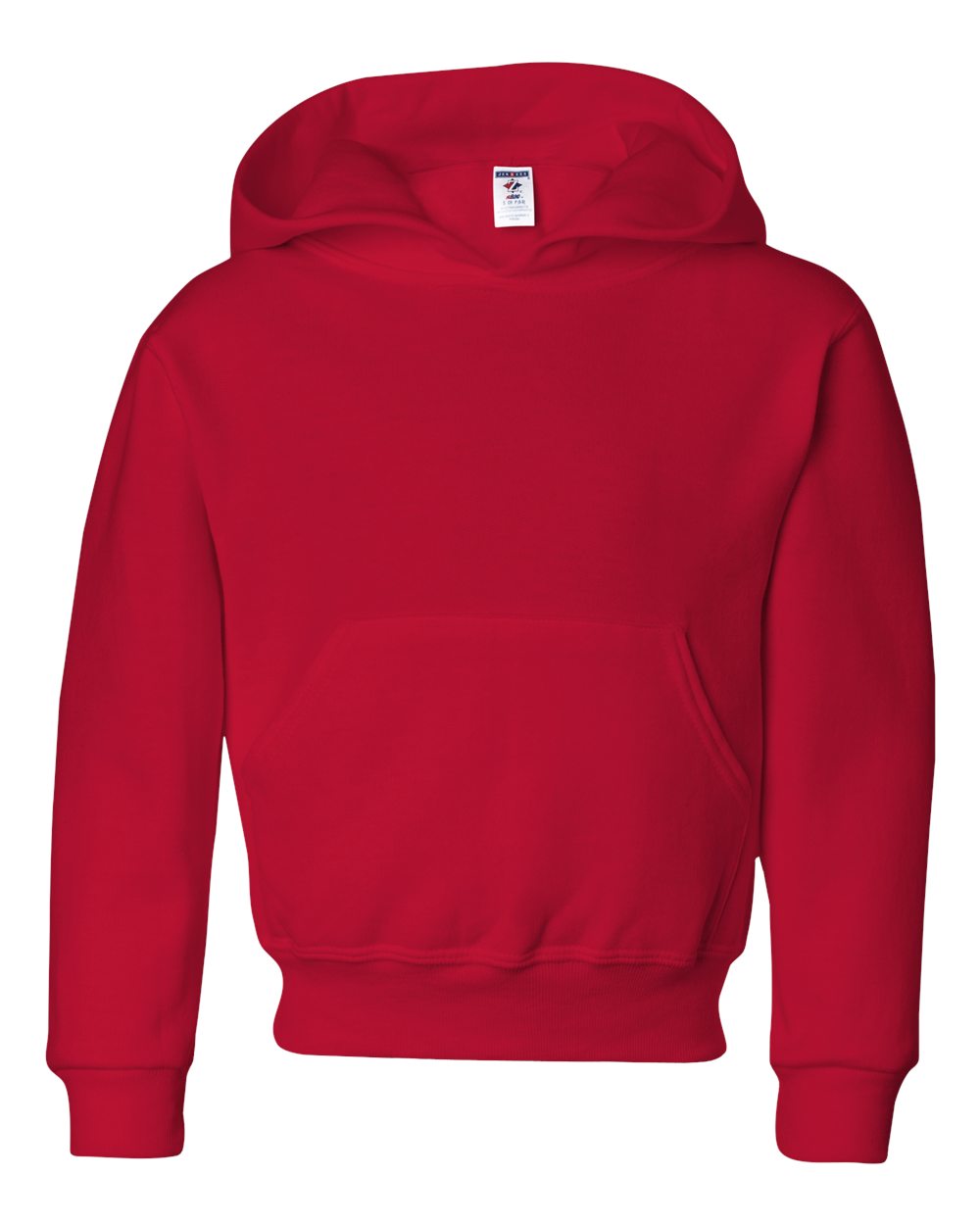 Youth NuBlend® Hooded Sweatshirt - Front - B32035703 - True Red