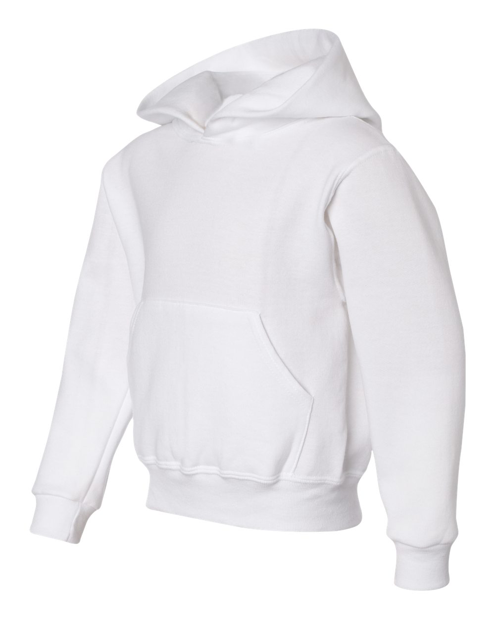 Youth NuBlend® Hooded Sweatshirt - Side - B32035003 - White