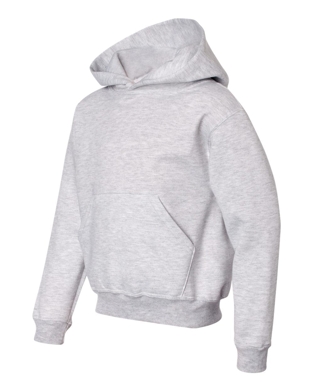 Youth NuBlend® Hooded Sweatshirt - Side - B32035023 - Ash