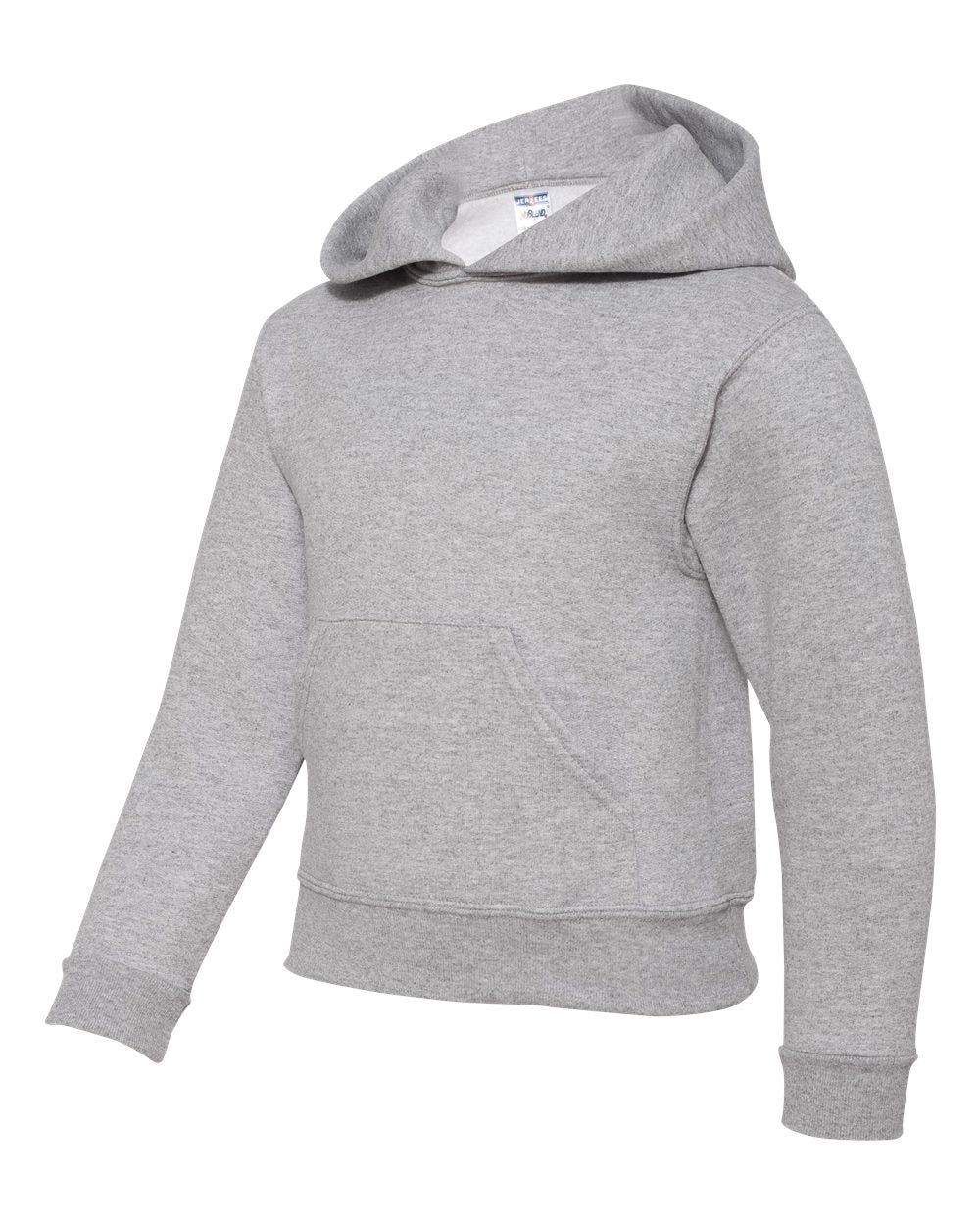 Youth NuBlend® Hooded Sweatshirt - Side - B32035593 - Athletic Heather