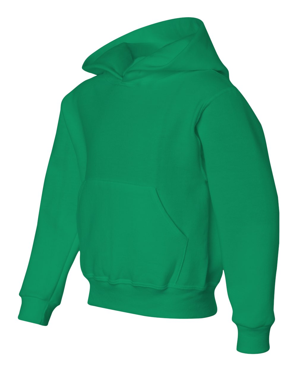 Youth NuBlend® Hooded Sweatshirt - Side - B32035603 - Kelly