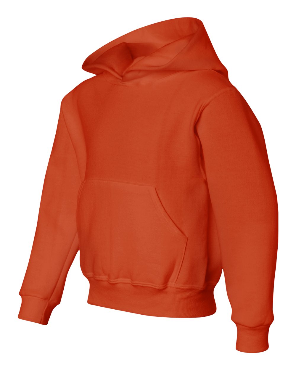 Youth NuBlend® Hooded Sweatshirt - Side - B32035663 - Burnt Orange