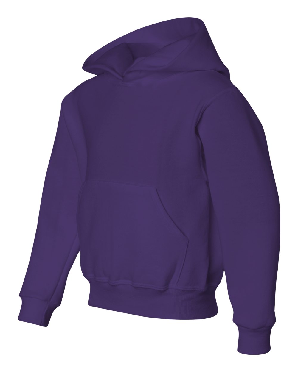 Youth NuBlend® Hooded Sweatshirt - Side - B32035673 - Deep Purple