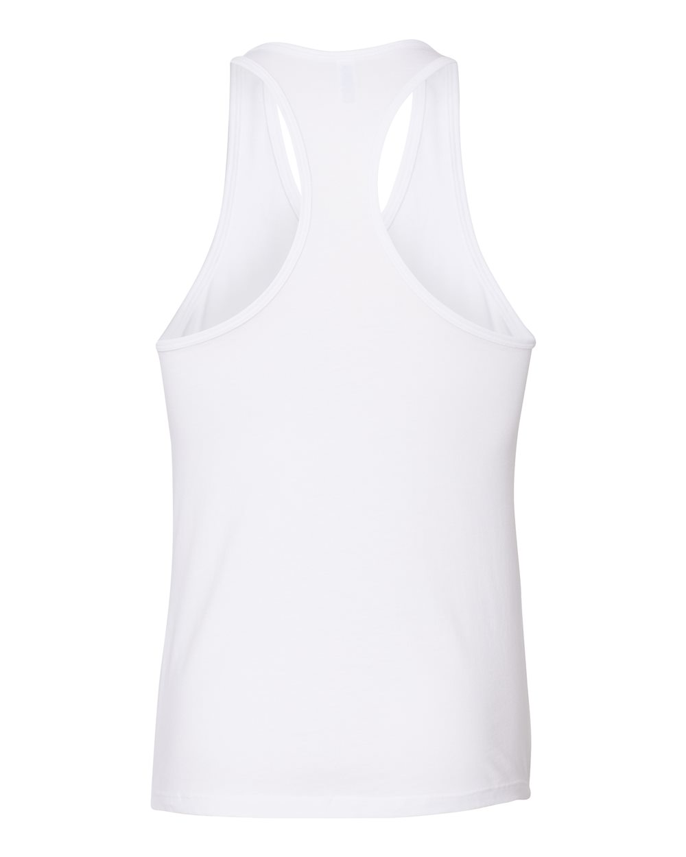 Women's Jersey Racerback Tank - Back - B33206003 - White