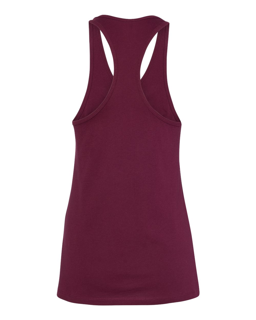 Women's Jersey Racerback Tank - Back - B33206533 - Maroon