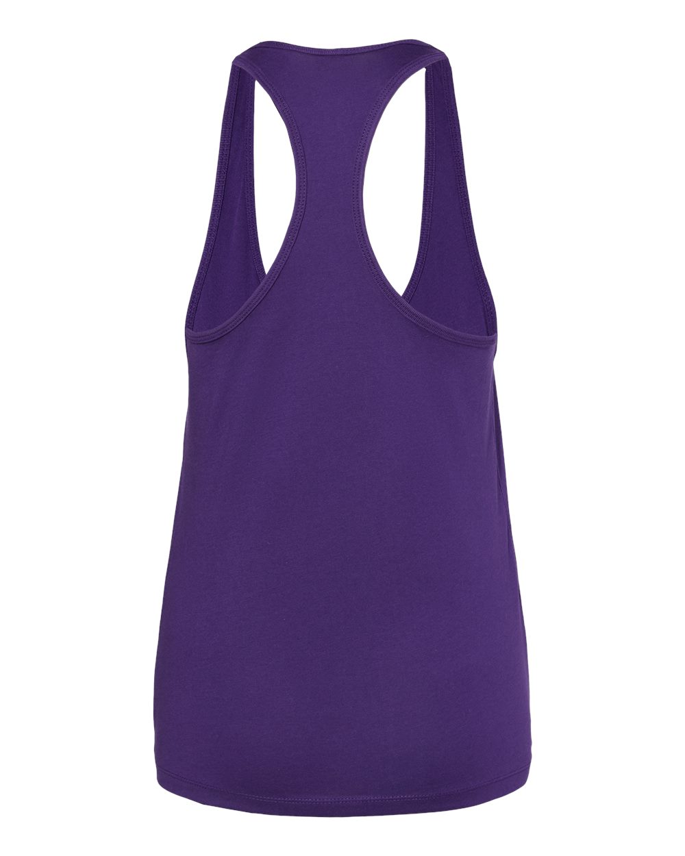 Women's Jersey Racerback Tank - Back - B33206673 - Team Purple