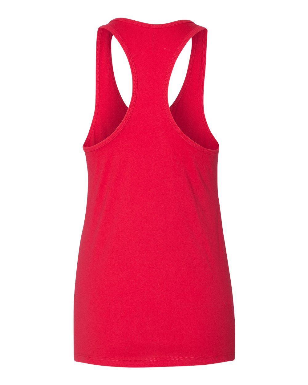 Women's Jersey Racerback Tank - Back - B33206703 - Red