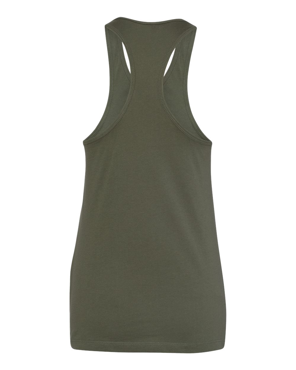 Women's Jersey Racerback Tank - Back - B33206933 - Military Green