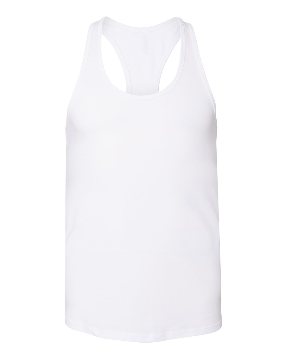 Women's Jersey Racerback Tank - Front - B33206003 - White