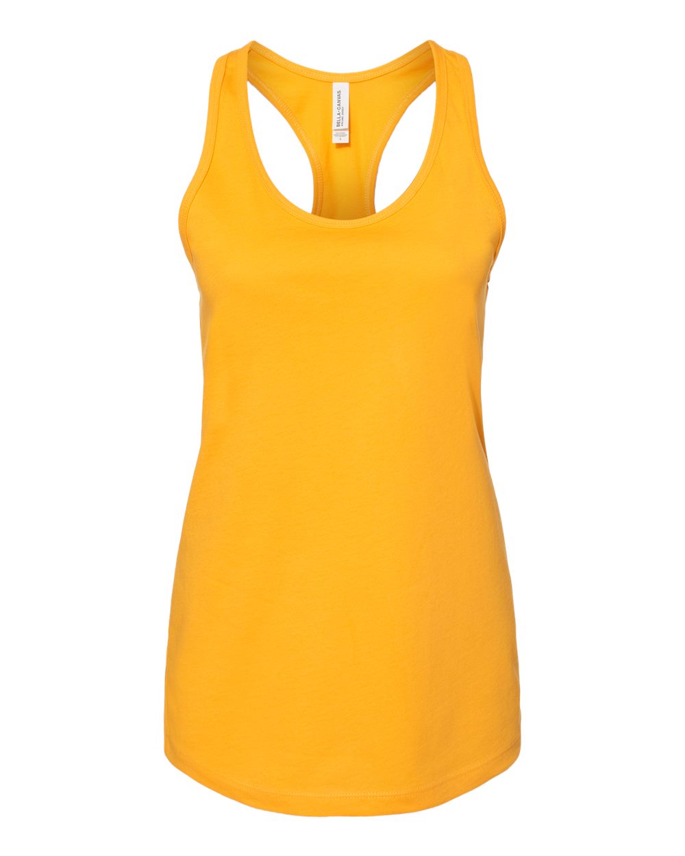 Women's Jersey Racerback Tank - Front - B33206123 - Gold