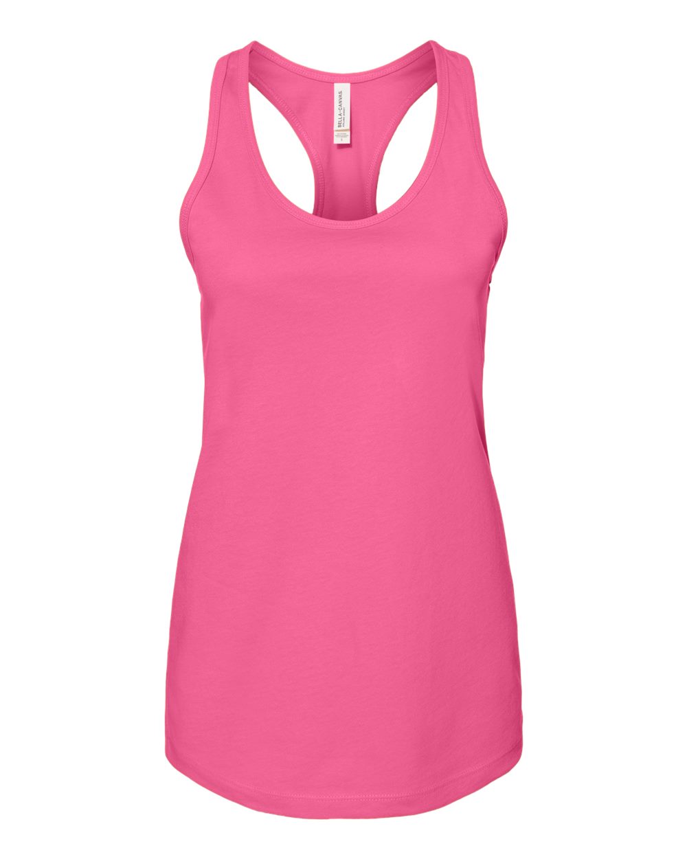 Women's Jersey Racerback Tank - Front - B33206303 - Charity Pink