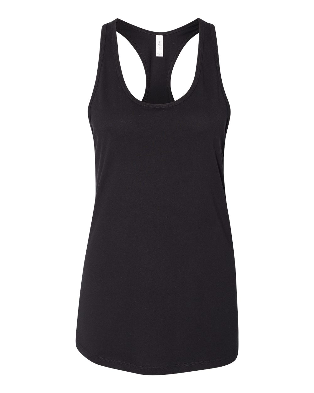 Women's Jersey Racerback Tank - Front - B33206503 - Black