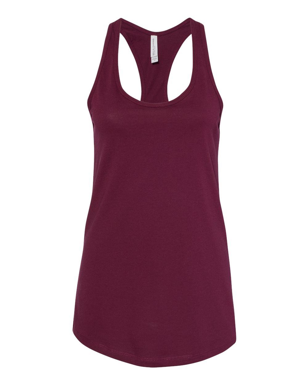 Women's Jersey Racerback Tank - Front - B33206533 - Maroon