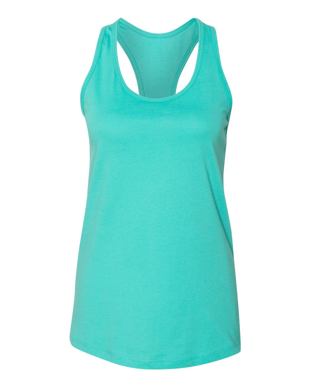 Women's Jersey Racerback Tank - Front - B33206763 - Teal