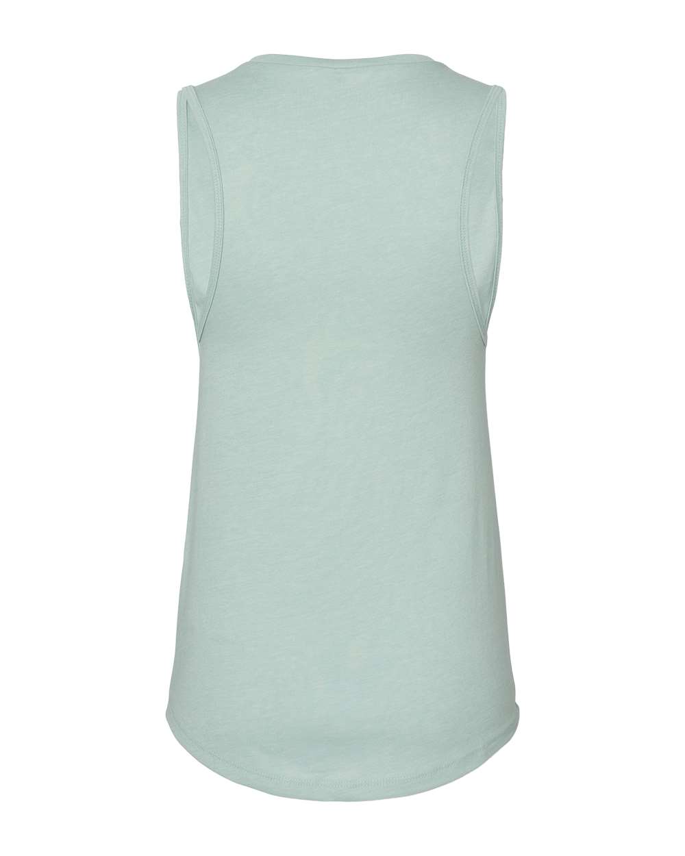 Women's Jersey Muscle Tank - Back - B33406253 - Heather Dusty Blue