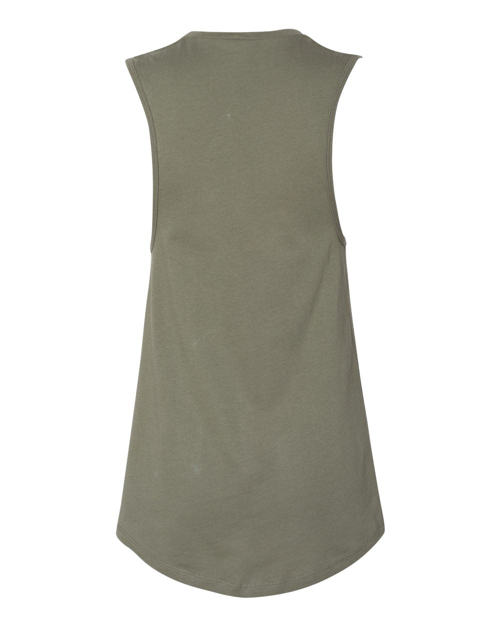 Women's Jersey Muscle Tank - Back - B33406643 - Military Green