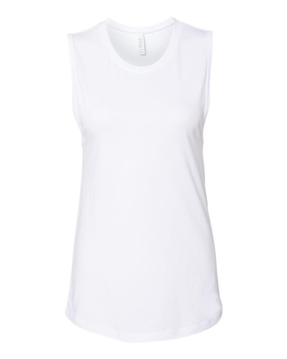 Women's Jersey Muscle Tank - Front - B33406003 - White