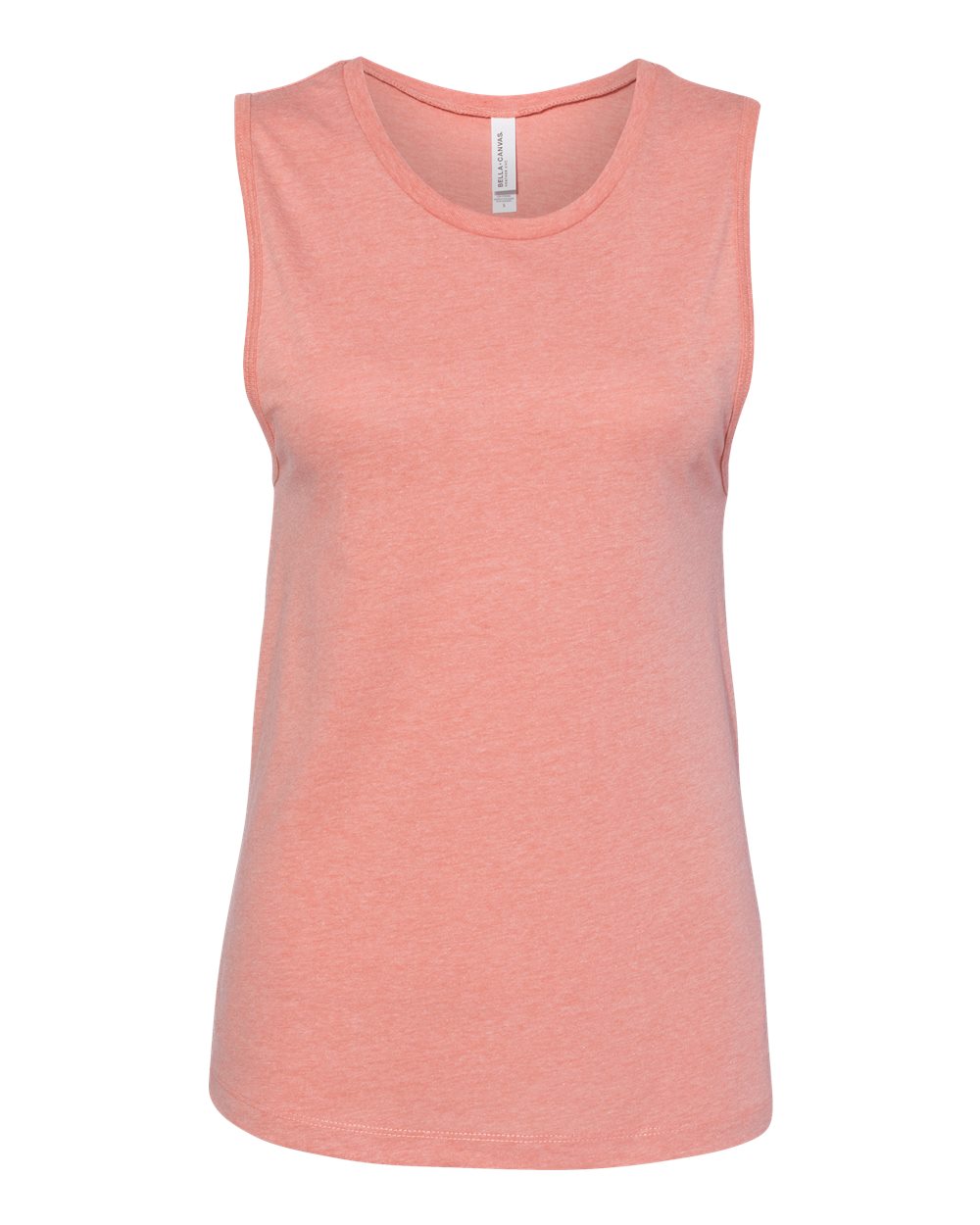 Women's Jersey Muscle Tank - Front - B33406303 - Heather Sunset