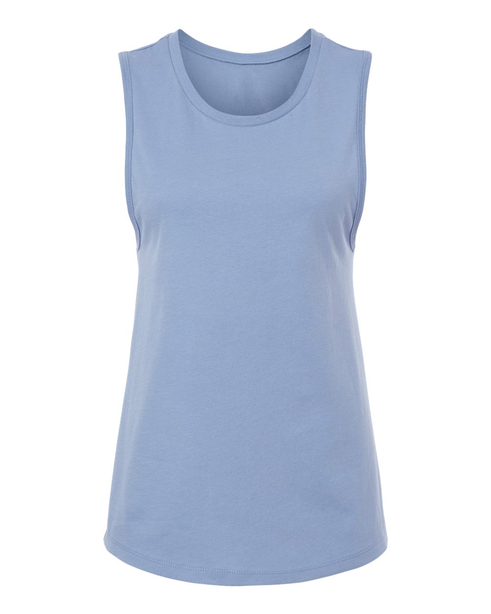 Women's Jersey Muscle Tank - Front - B33406363 - Lavender Blue