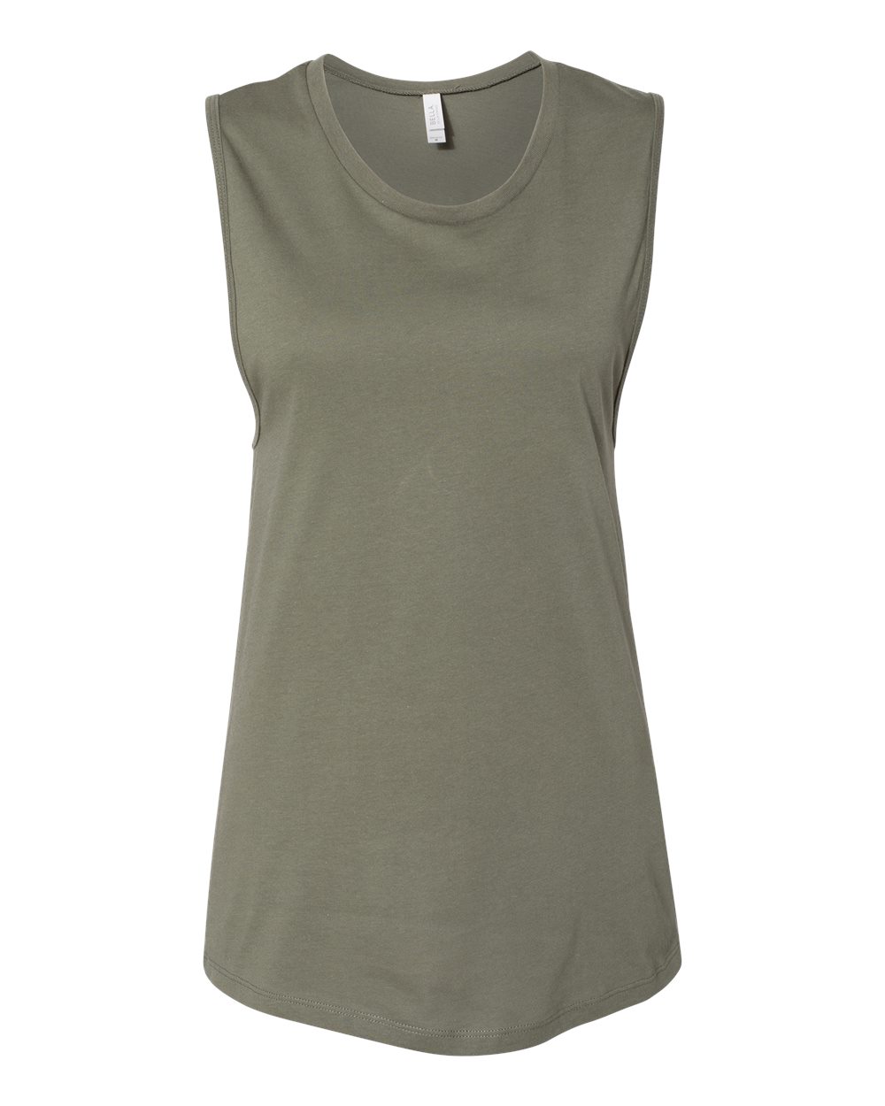 Women's Jersey Muscle Tank - Front - B33406643 - Military Green