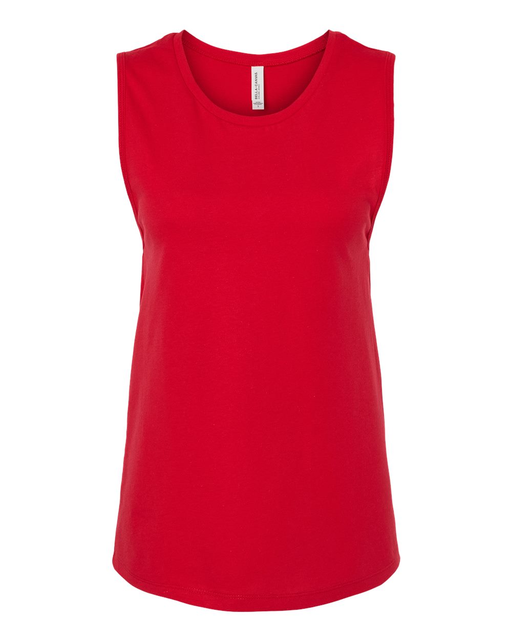 Women's Jersey Muscle Tank - Front - B33406703 - Red