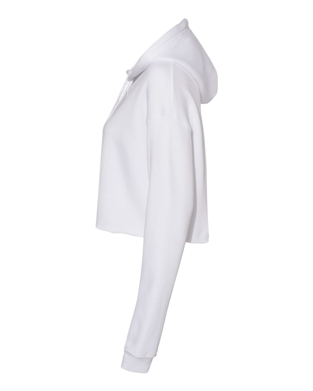 Women's Crop Fleece Hoodie - DirectSide - B53106003 - White
