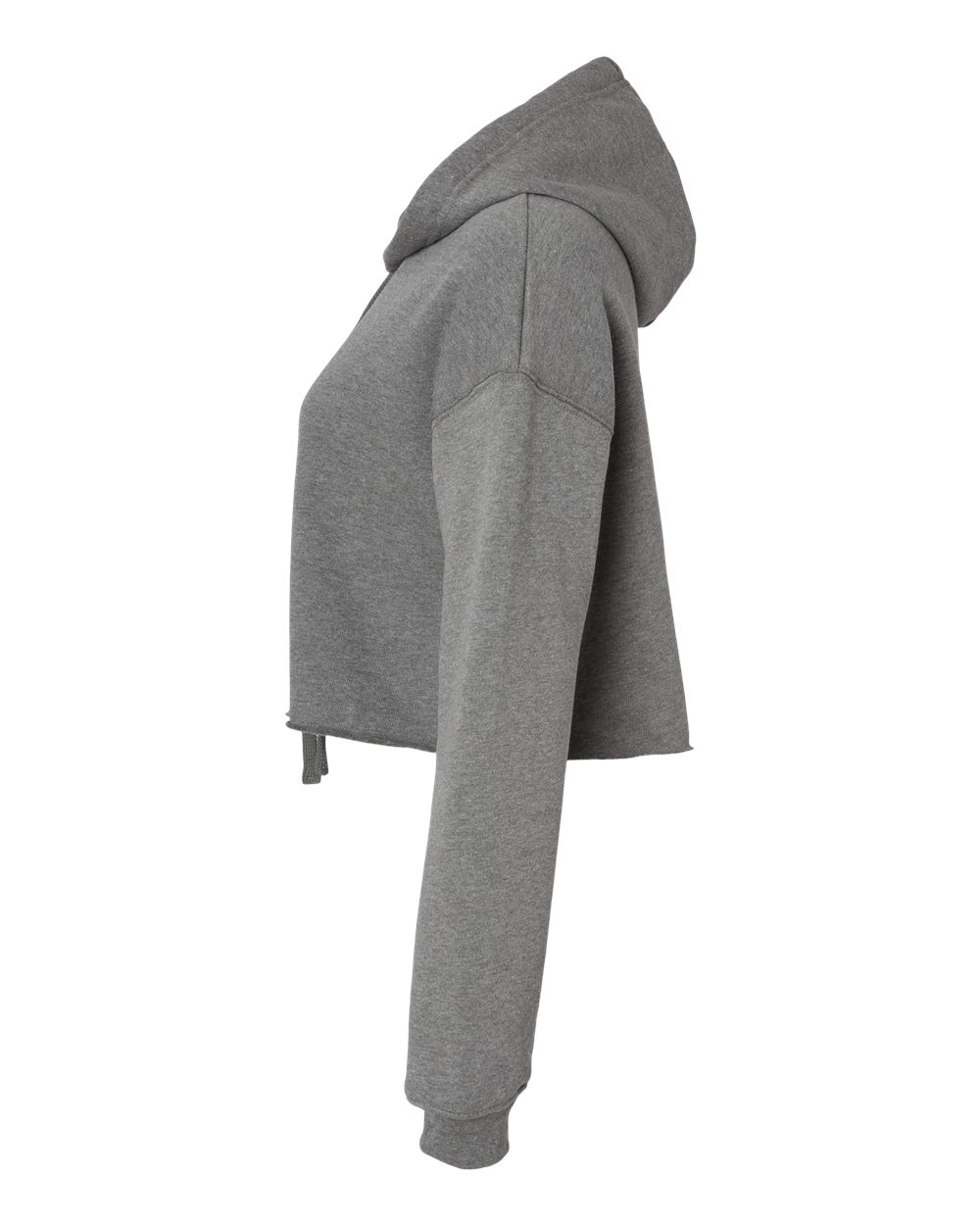 Women's Crop Fleece Hoodie - DirectSide - B53106073 - Deep Heather