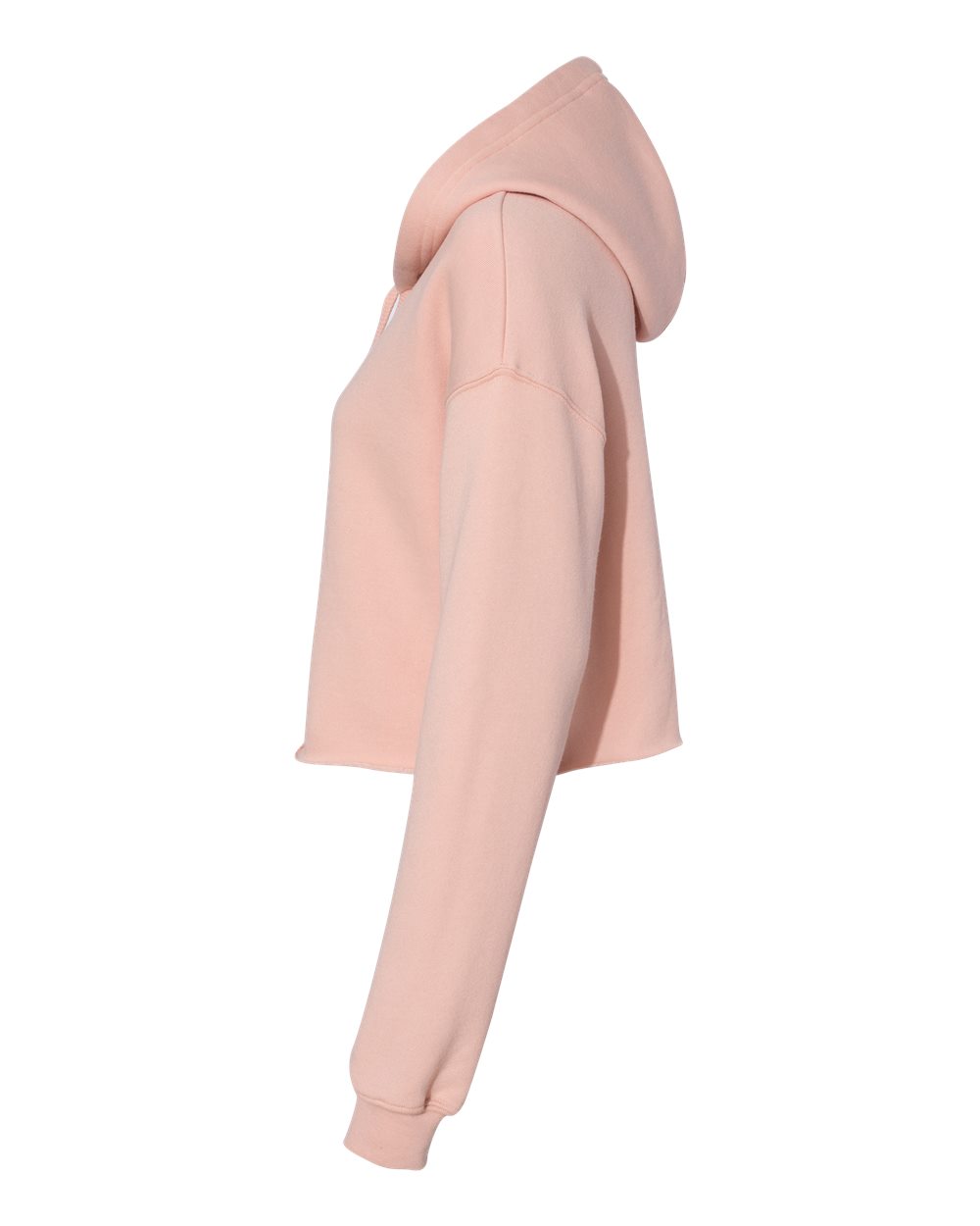 Women's Crop Fleece Hoodie - DirectSide - B53106323 - Peach