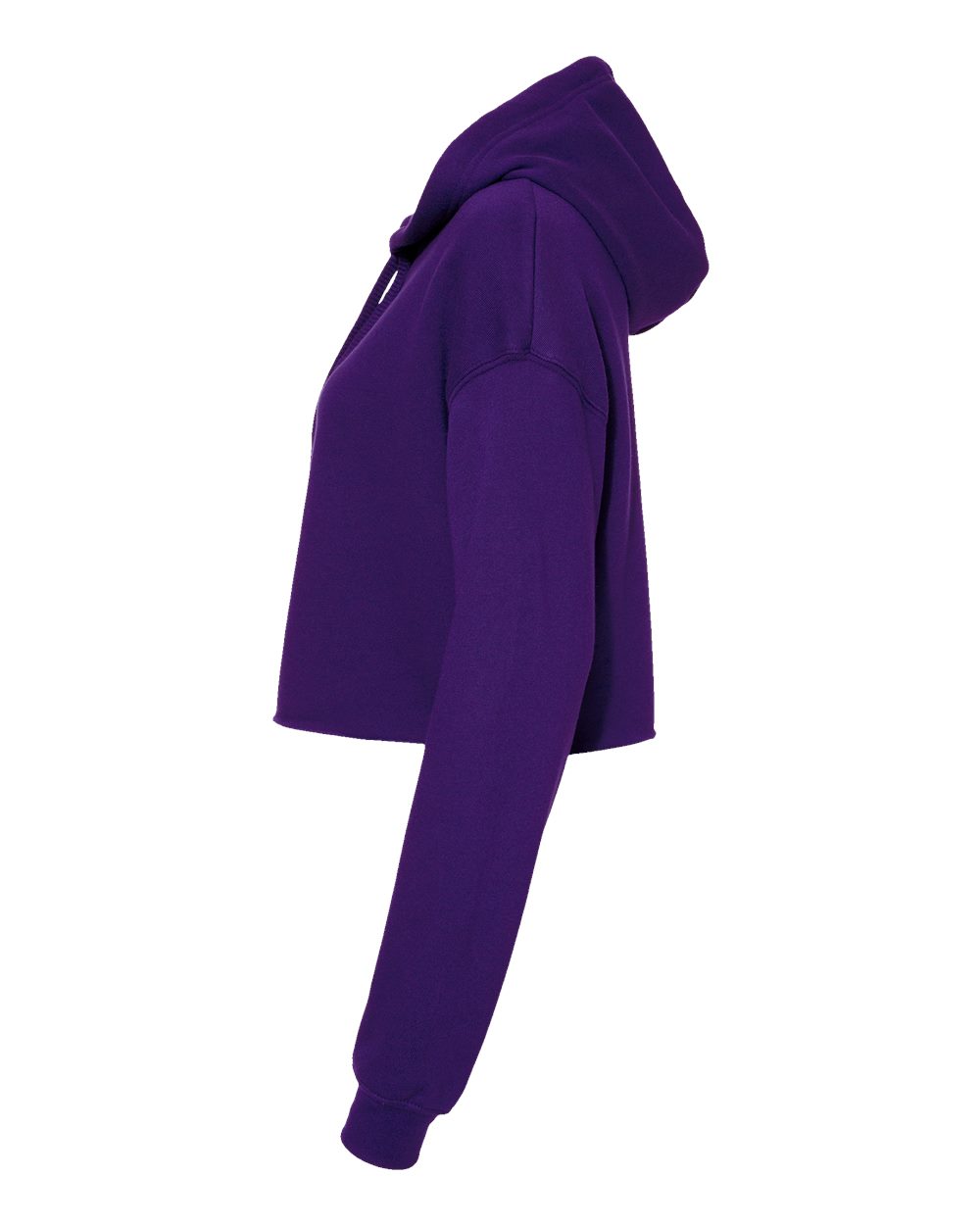 Women's Crop Fleece Hoodie - DirectSide - B53106573 - Team Purple