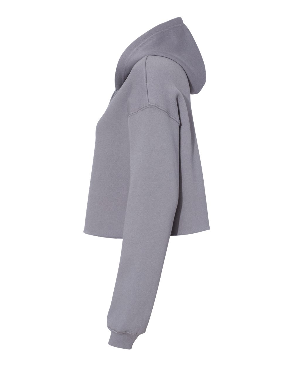 Women's Crop Fleece Hoodie - DirectSide - B53106683 - Storm
