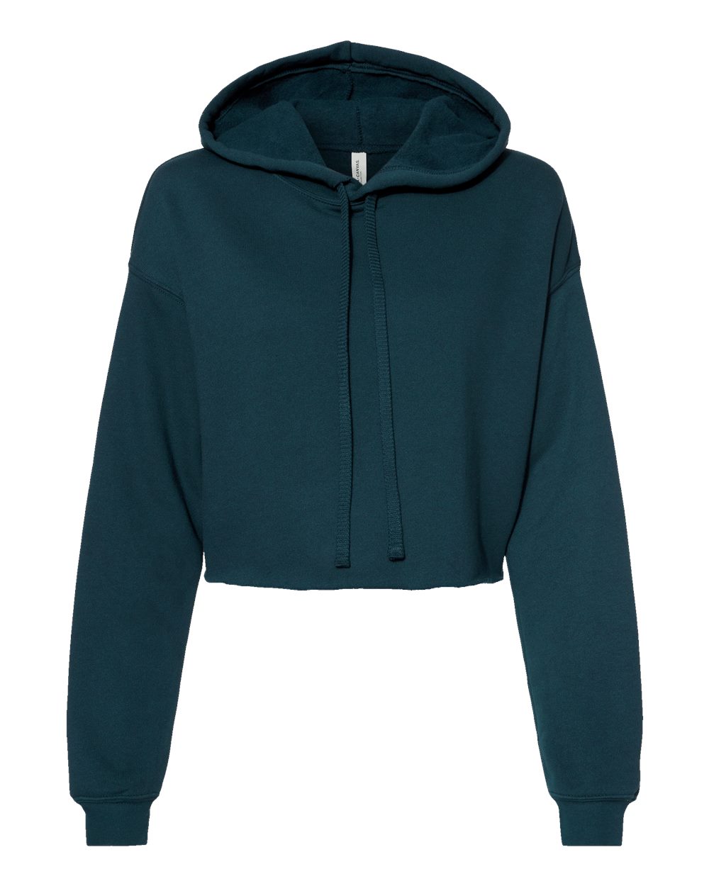 Women's Crop Fleece Hoodie - Front - B53106413 - Atlantic