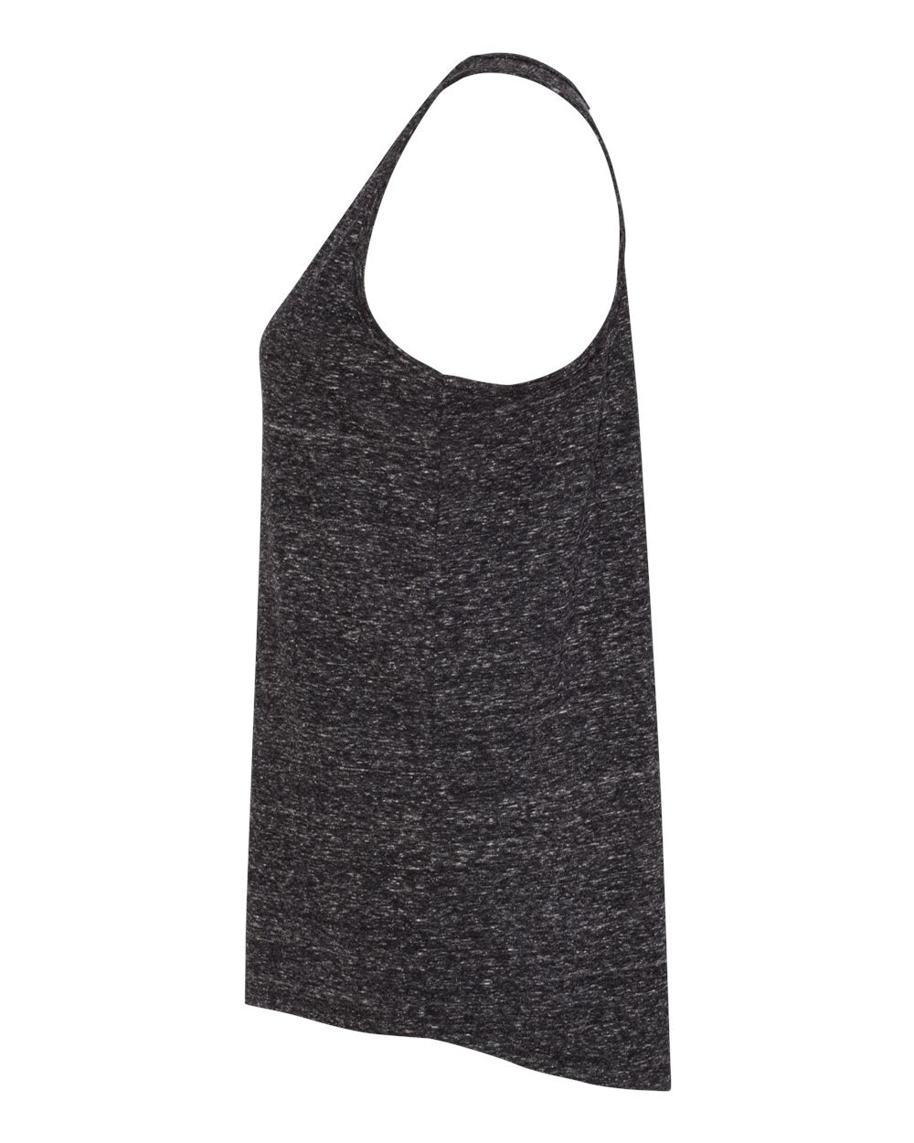 Women's Snow Heather Jersey Racerback Tank Top - DirectSide - B50135503 - Black Ink