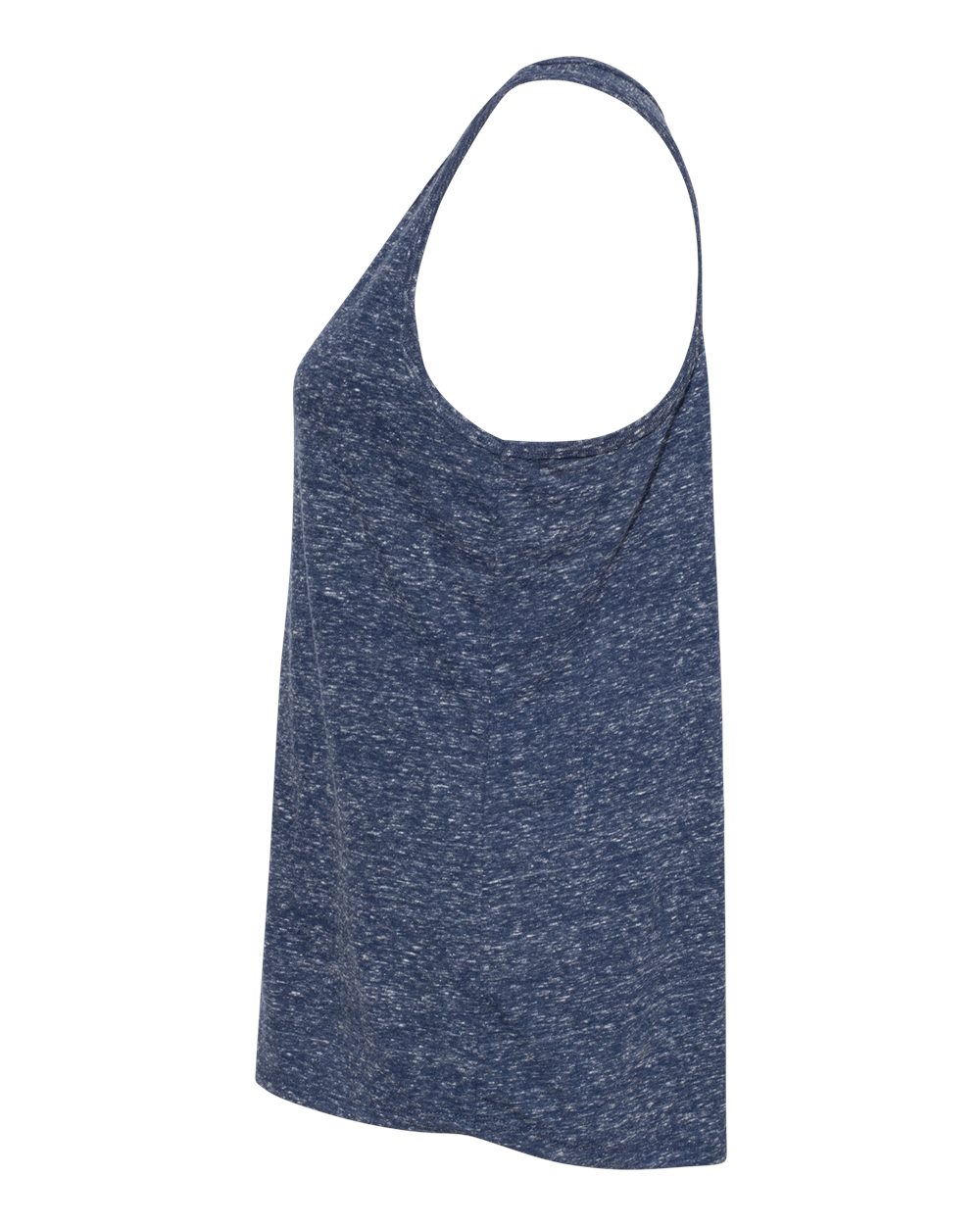 Women's Snow Heather Jersey Racerback Tank Top - DirectSide - B50135654 - Navy