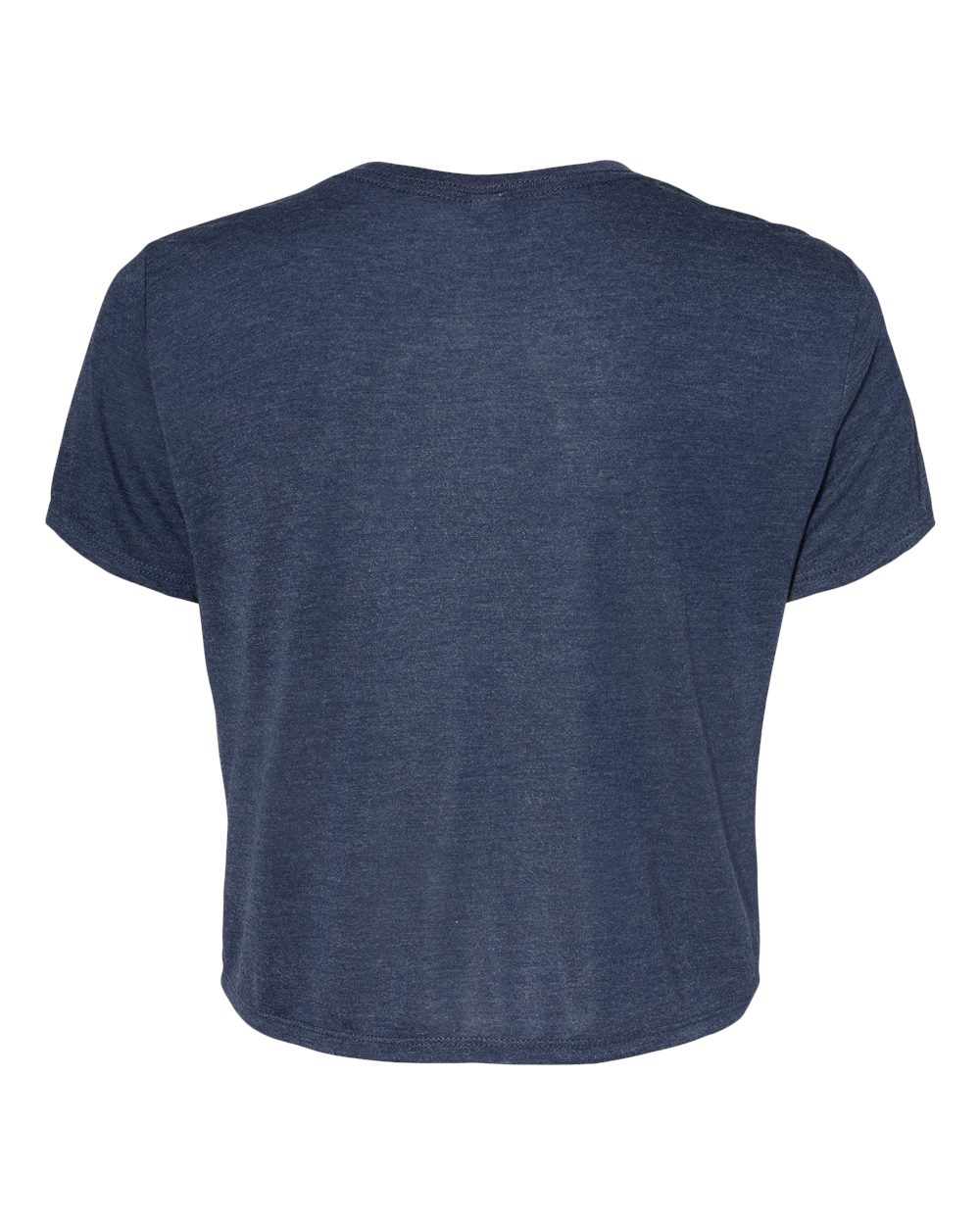 Women’s Flowy Crop Tee - Back - B22606653 - Heather Navy