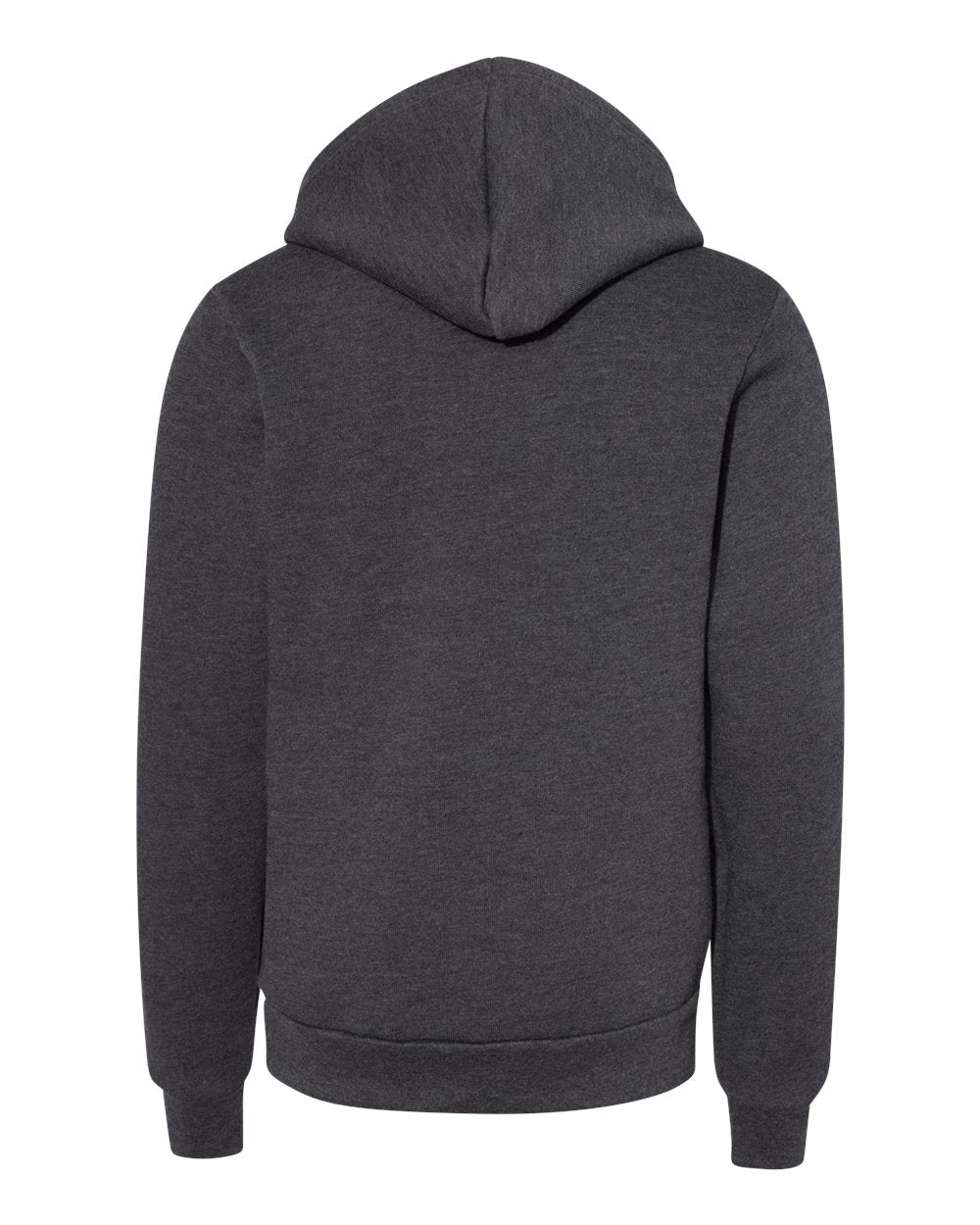 Youth Sponge Fleece Hoodie - Back - B22806093 - Dark Grey Heather