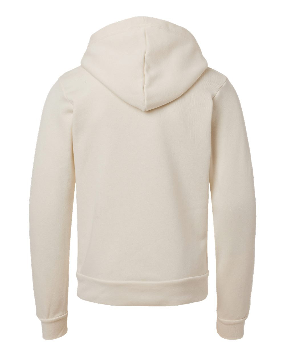 Youth Sponge Fleece Hoodie - Back - B22806243 - Natural