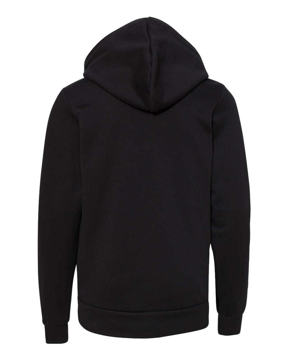 Youth Sponge Fleece Hoodie - Back - B22806503 - Black