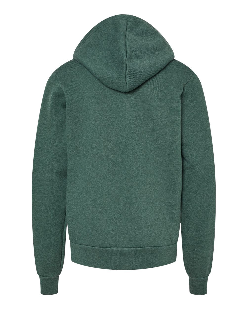 Youth Sponge Fleece Hoodie - Back - B22806543 - Heather Forest