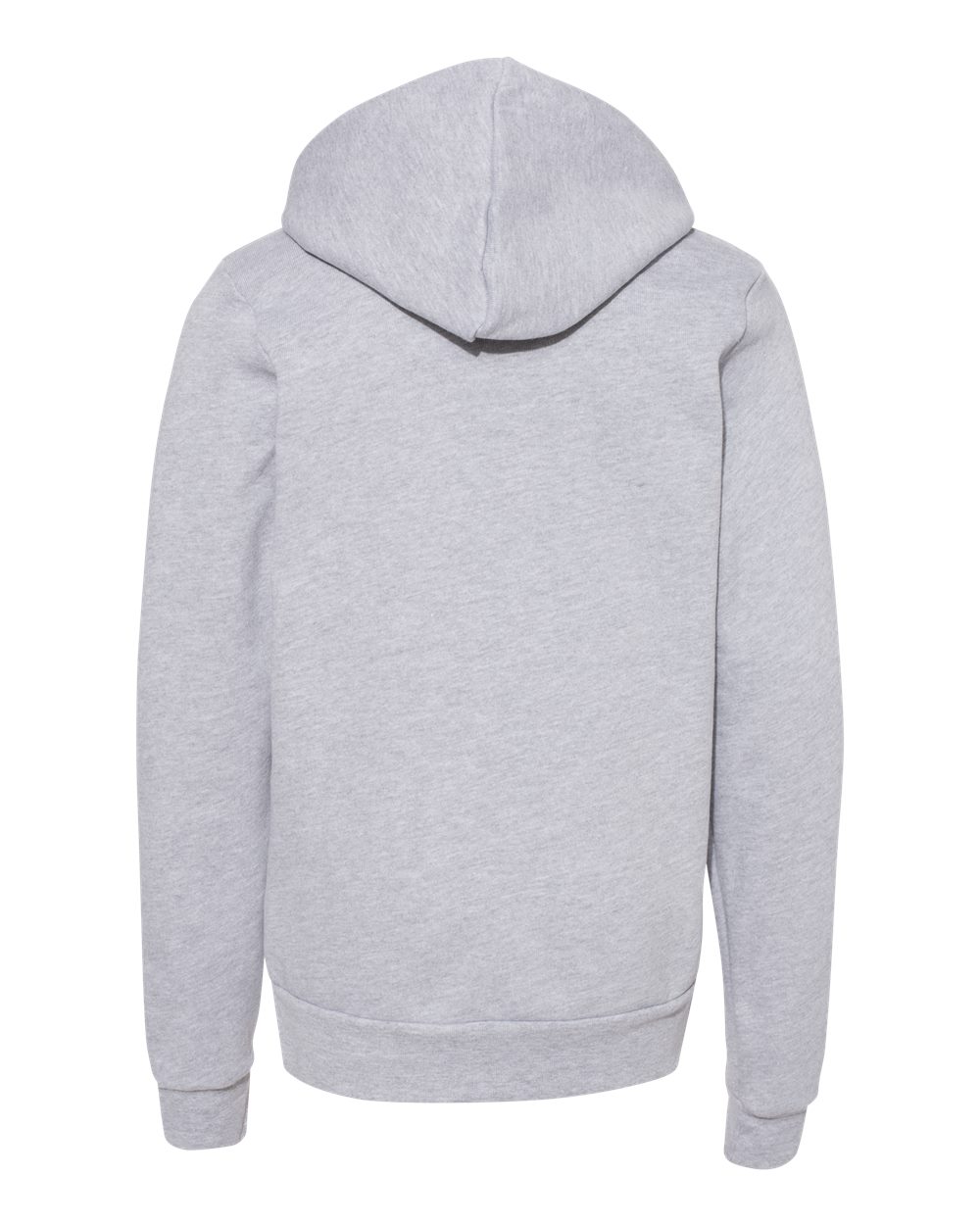 Youth Sponge Fleece Hoodie - Back - B22806583 - Athletic Heather