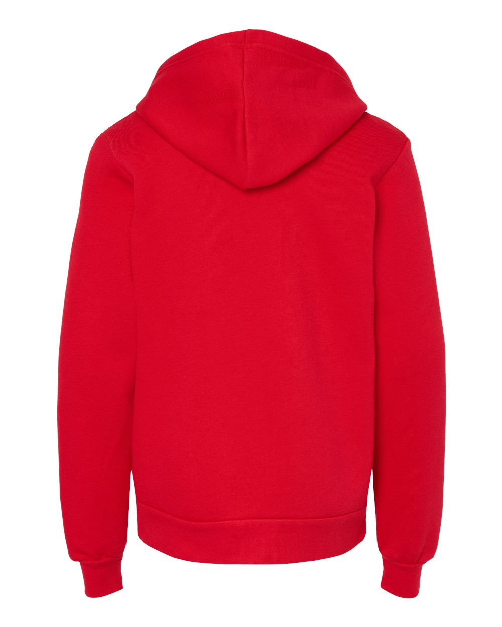 Youth Sponge Fleece Hoodie - Back - B22806703 - Red