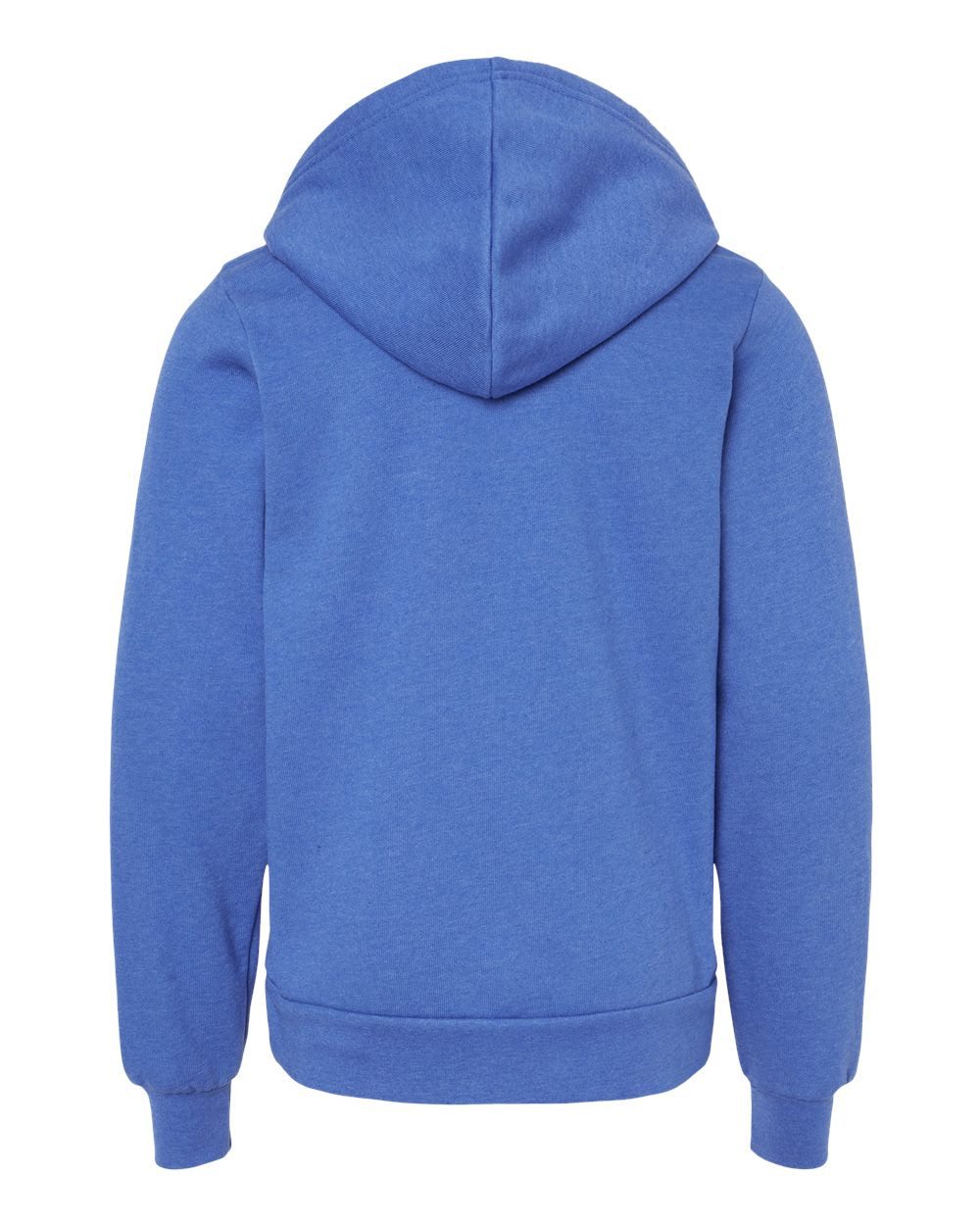 Youth Sponge Fleece Hoodie - Back - B22806753 - Heather True Royal