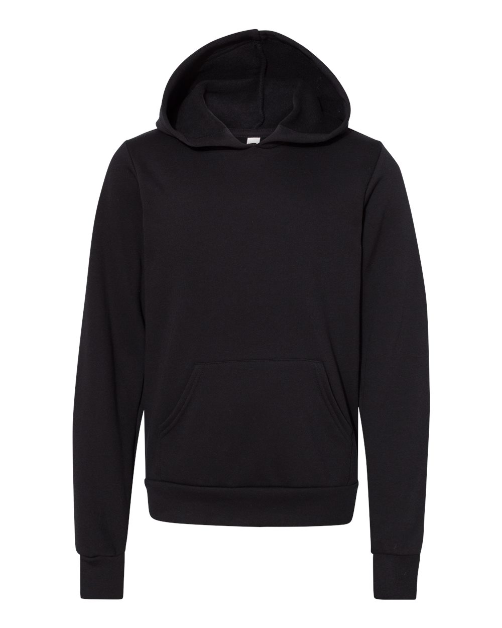 Youth Sponge Fleece Hoodie - Front - B22806503 - Black