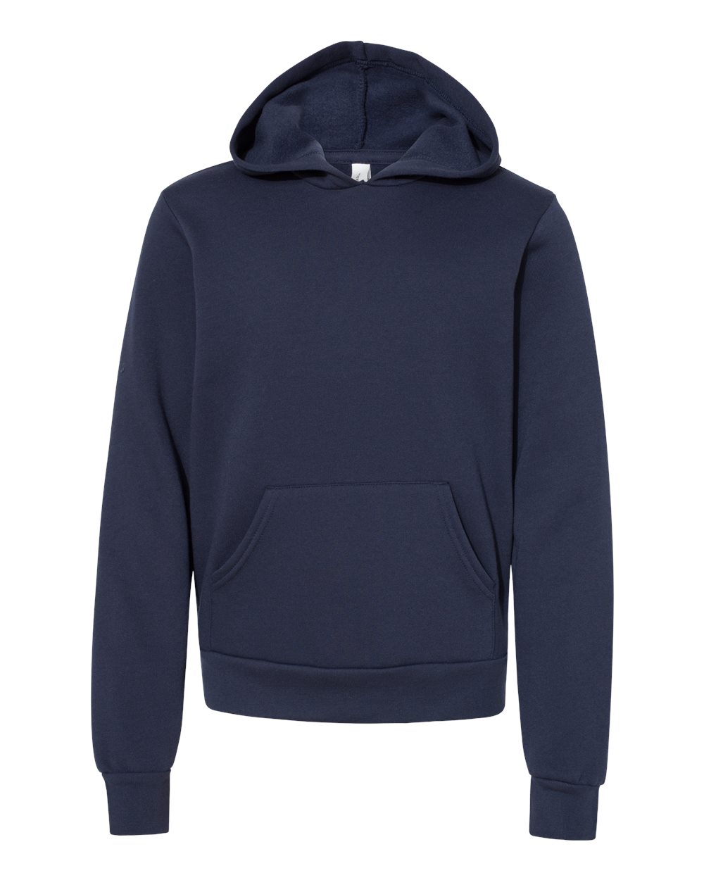 Youth Sponge Fleece Hoodie - Front - B22806653 - Navy